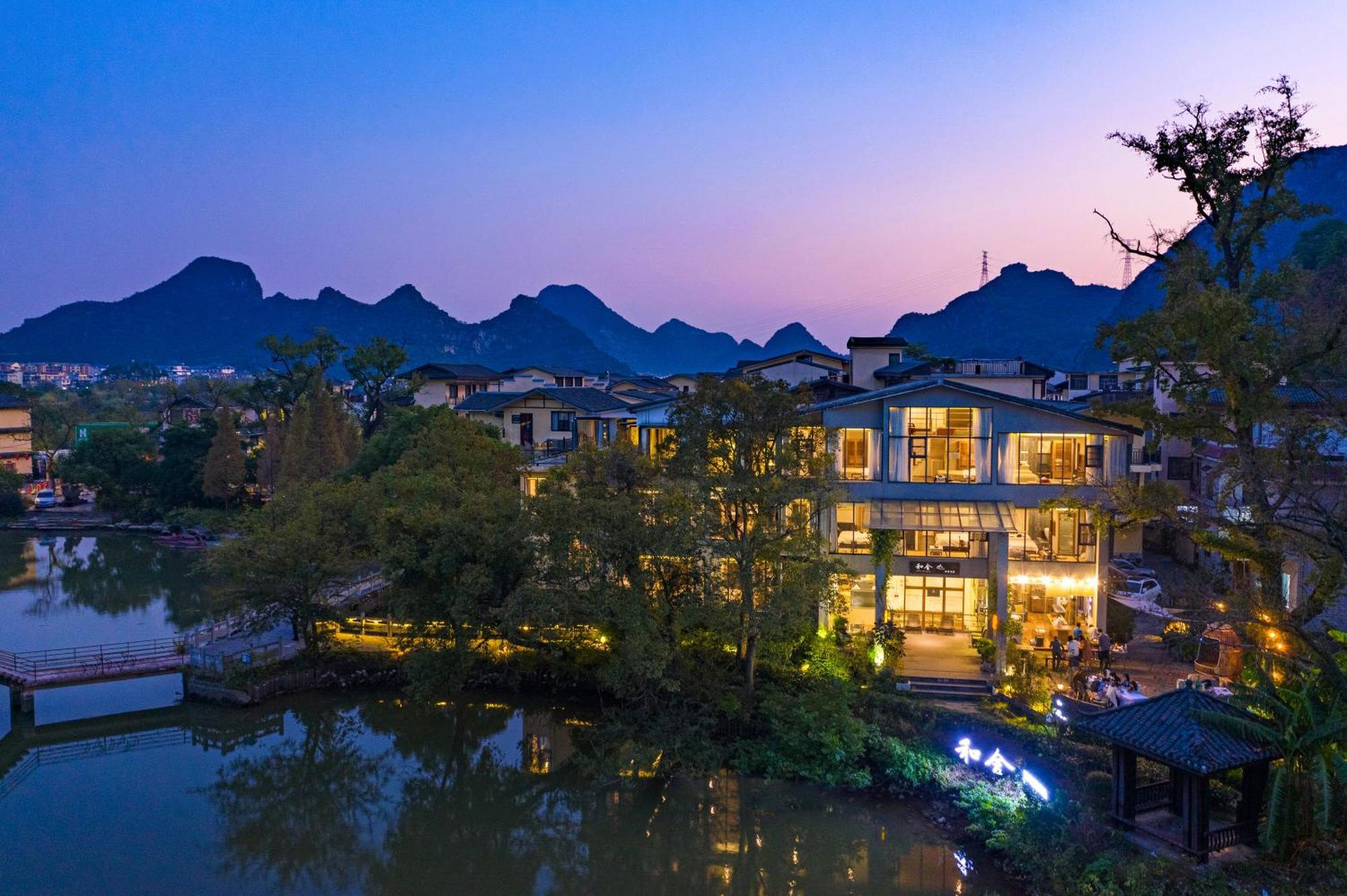 Guilin Heshe Lakeside Resort-Free Pick Up Service Stay Two Nights ภายนอก รูปภาพ