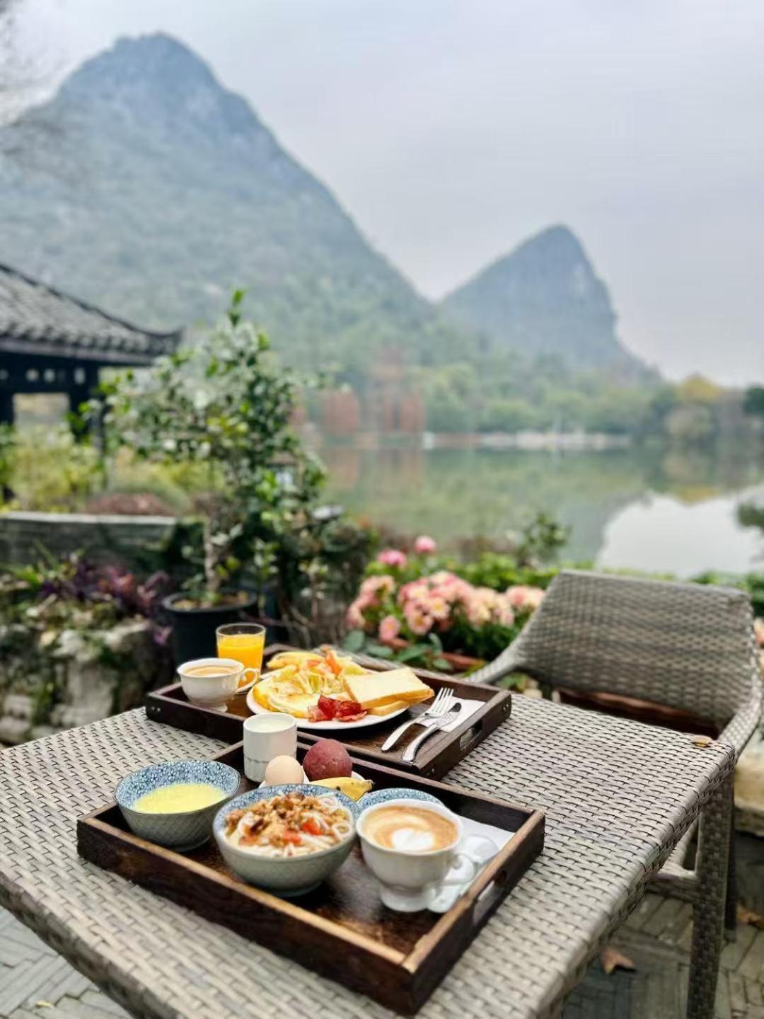 Guilin Heshe Lakeside Resort-Free Pick Up Service Stay Two Nights ภายนอก รูปภาพ
